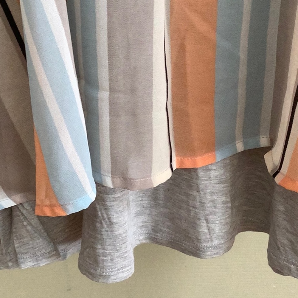 Anthropologie Dolan Left Coast Striped Layered Laurel Dress - Picture 6 of 13
